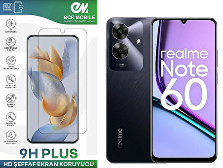 Realme Note 60 Ekran Koruyucu 9H Esnek Nano Cam Tam Uyumlu Şeffaf