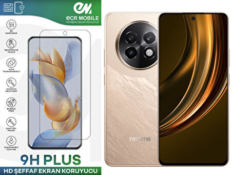 Realme 13 Plus 5G Ekran Koruyucu 9H Esnek Nano Cam Tam Uyumlu Şeffaf