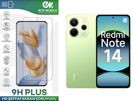 Redmi Note 14 Ekran Koruyucu 9H Esnek Nano Cam Tam Uyumlu Şeffaf
