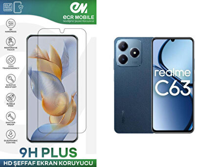 Realme C63 Ekran Koruyucu Esnek Nano Cam Tam Uyumlu Şeffaf
