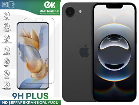 Iphone 16E Ekran Koruyucu Esnek Nano Cam Tam Uyumlu Şeffaf