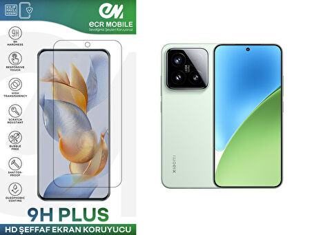 Xiaomi 15 Ekran Koruyucu 9H Esnek Nano Cam Tam Uyumlu Şeffaf