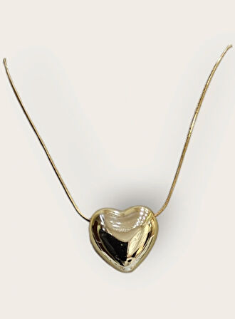 Çelik Balon Kalp Kolye