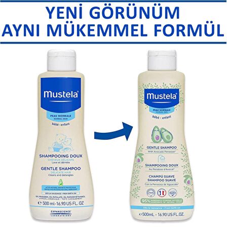 Mustela Gentle Göz Yakmayan Bebek Şampuanı 500 Ml - Papatya Özlü