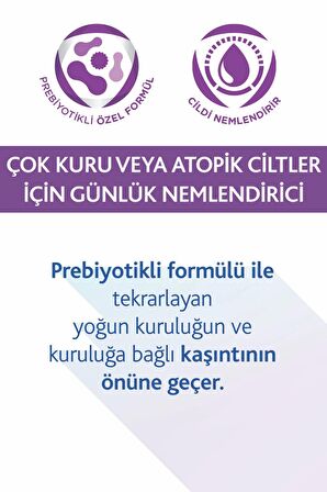 Bepanthol Sensidaily Pompalı Vücut Kremi 400 ml l Çok Kuru veya Atopik Ciltler İçin Prebiyotikli Özel Formül
