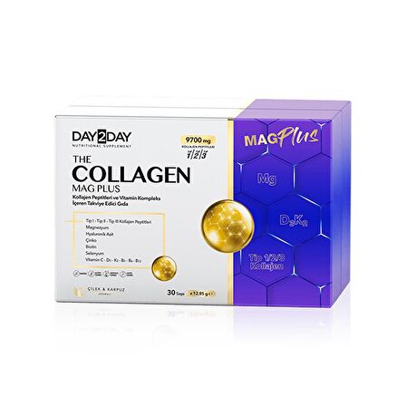 Day2Day Collagen Mag Plus Çilek Karpuz Aromalı 30 Saşe