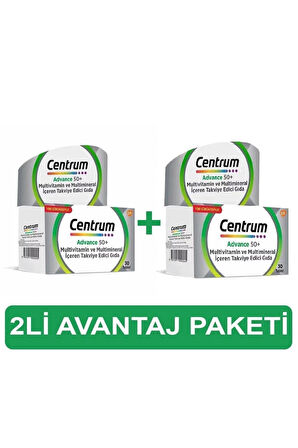 Centrum Advance 50+ Multivitamin 30 Tablet 2 Adet