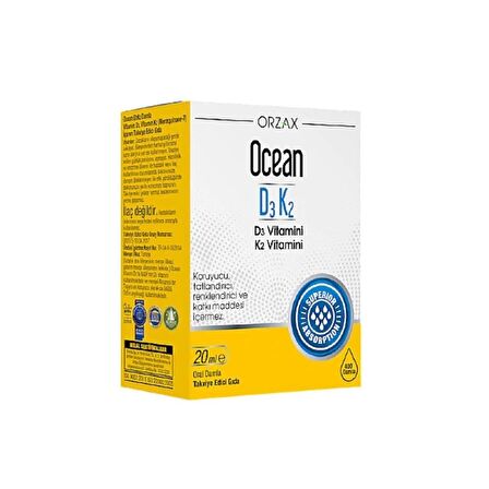 Ocean D3 K2 Vitamin Damla 20 Ml