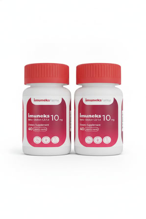 İmuneks Beta-Glukan 10 mg 40 Kapsül 2’li Set