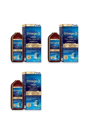 Nutraxin Omega-3 for Kids 150 ml 3’lü Set