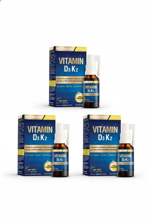 Nutraxin Vitamin D3K2 Sprey 30 ml 3’lü Set
