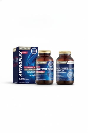 Nutraxin Artroflex Hya-C-II 90 Tablet ve Nutraxin Magnezyum Complex 60 Tablet 2’li Set