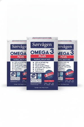 Sorvagen Omega 3 Plus 60 Kapsül 3’lü Set