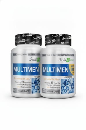 Suda Vitamin Multimen 50+ 50 Kapsül 2’li Set