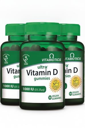 Vitabiotics Ultra Vitamin D Gummies 1000IU 50 Vegan Gummies 3’lü Set