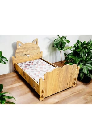 Cella Baza 30X50 Kedi̇ Yataği Şik Mi̇Nderi̇ İ̇Le Beraber