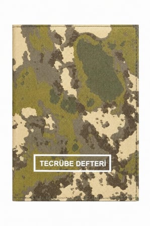 Premium Doğa Yürüyüşü Taktik Defter Kampçılık Ürünü Single Sword Kamuflaj Çizgili Not Defteri