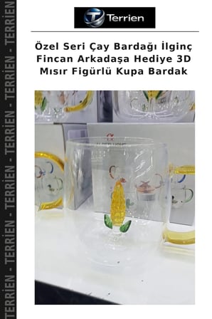 Özel Seri Çay Bardağı İlginç Fincan Arkadaşa Hediye 3D Mısır Figürlü Kupa Bardak