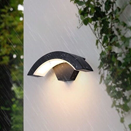 Elektrikle Çalışır 24 Watt Beyaz Işık İç ve Dış Mekan Led Duvar Aplik Bahçe Kapı Girişi Armatür