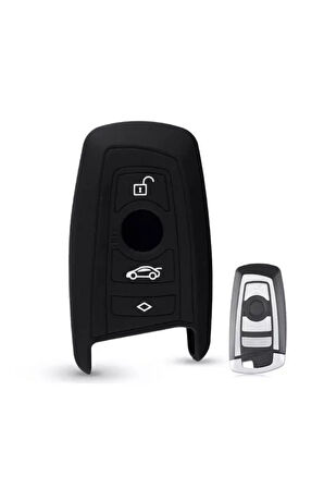 2 Adet Siyah Renk Bmw F30 F32 F10 F20 Uyumlu Silikon Anahtar Koruma Kılıfı