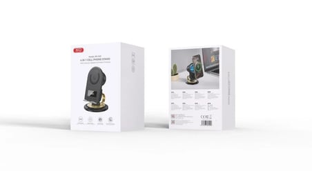 Özel Üretim Şarj Ünitesi Bluetooth Alet Kompakt Tasarım 4'ü 1 Arada Masaüstü Cep Telefonu Standı F69