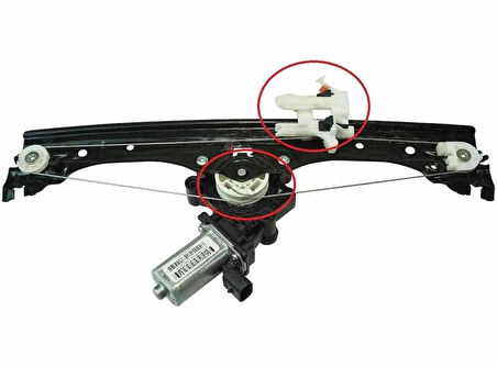 Fiat 500 İle Uyumlu Ön Sağ Cam Krikosu Tamir Set 2007-2019 68070267AD