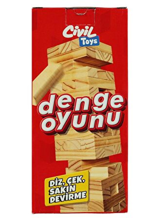 CİVİL TOYS AHŞAP DENGE OYUNU JENGA