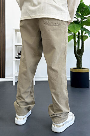 Erkek Baggy Kalıp Pantolon Kahverengi Edw130