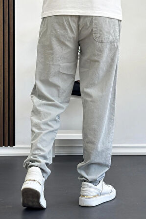 Erkek Baggy Kalıp Pantolon Gri Edw130