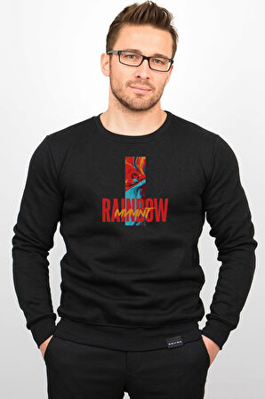 Üç Iplik Şardonlu Baskılı Kapüşonlu Sweatshirt M1 Edw213