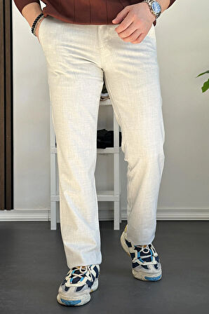 Erkek Pamuklu Kumaş Regular Pantolon Gri Edw226