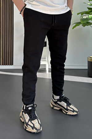 Erkek Fit Kesim Eşofman Altı Siyah Edw229