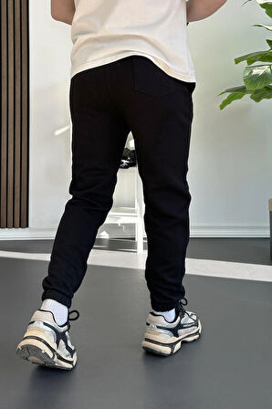 Erkek Fit Kesim Eşofman Altı Siyah Edw229