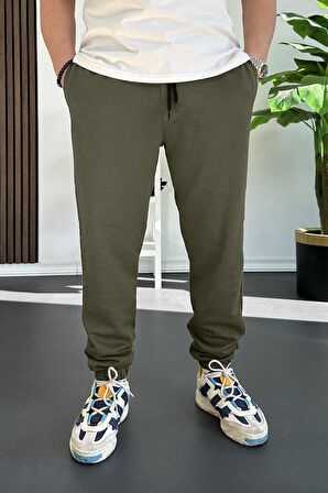 Erkek Fit Kesim Eşofman Altı Yeşil Edw229