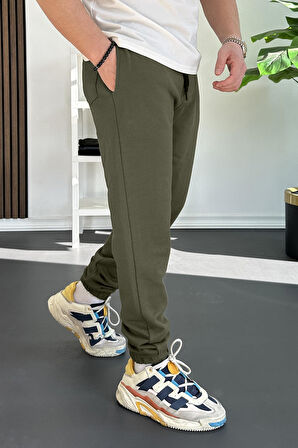 Erkek Fit Kesim Eşofman Altı Yeşil Edw229