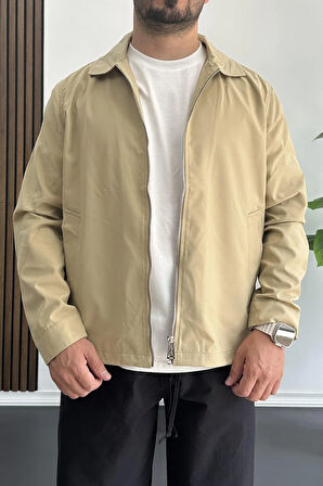 Erkek Oversize Trenç Ceket Mevsimlik Kahverengi Edw360