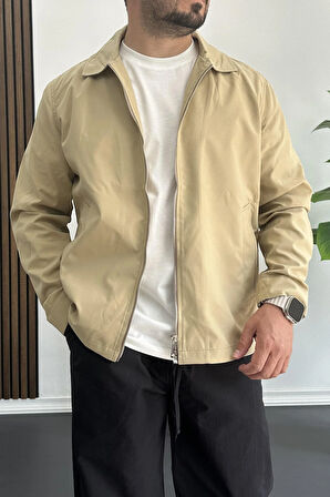 Erkek Oversize Trenç Ceket Mevsimlik Kahverengi Edw360