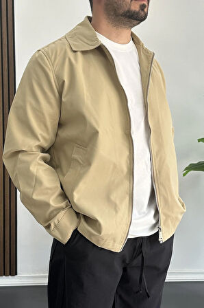 Erkek Oversize Trenç Ceket Mevsimlik Kahverengi Edw360