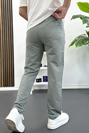 Erkek Regular Fit Düz Paça Eşofman Altı Yeşil Edw405