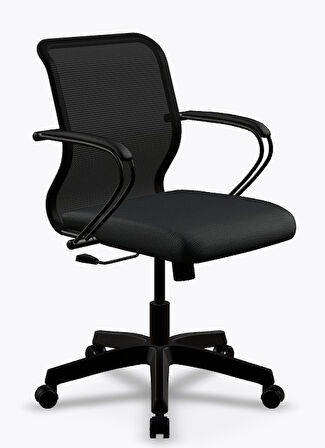 Ergolife Sit 8 Ofis Koltuğu | Bel Destekli, Tekerlekli, Siyah, Bilgisayar Sandalyesi -ED.57.1.222