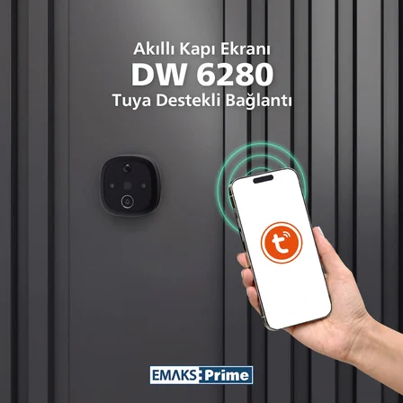EmaksPrime Akıllı Kapı Ekranı DW6280 Wifi Bağlantılı