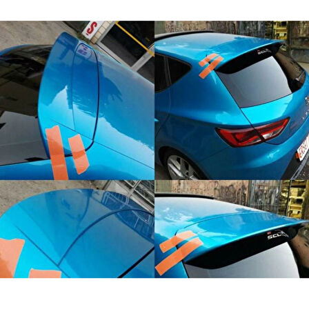 SEAT LEON MK3-MK3.5 (2013-2021) PS STYLE SPOİLER PARLAK SİYAH BOYALI