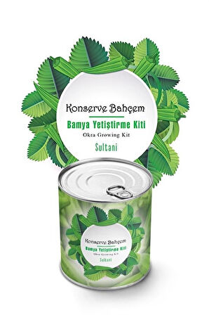  Konserve Bahçem Evde Konservede Sultani Bamya Yetiştirme Kiti