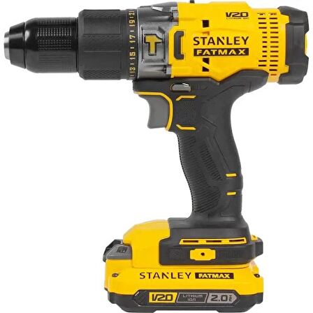 STANLEY SCD718D2K 18V 2.0 AH V20 Lİ-ON ÇİFT AKÜLÜ DARBELİ MATKAP