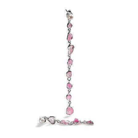 Gümüş Gül Kuvars Küpe – Roselink