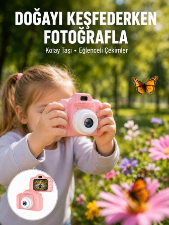 Mini HD Video Kamera Fotoğraf Çekimli Şarj Edilebilir Bataryalı Genişletilebili
