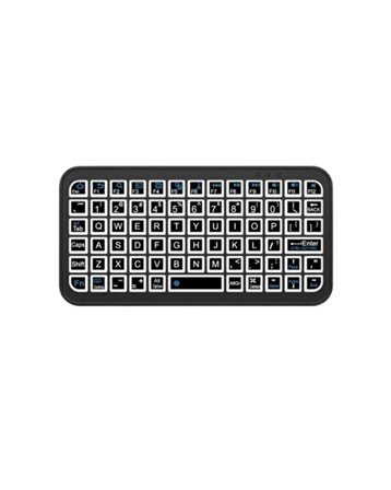 Kompakt Siyah RGB Işıklı Bluetooth Mini Klavye