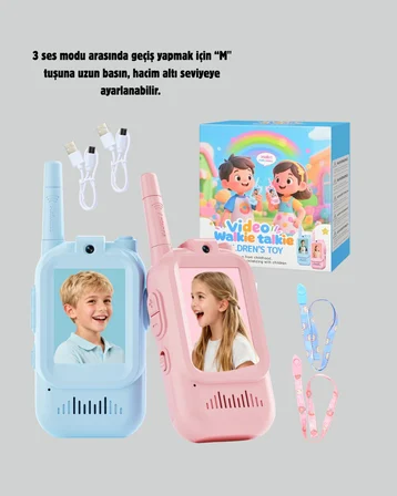 Görüntülü Walkie Talkie Çocuklar İçin Video İnterkomlu Oyuncak