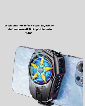 Dijital Göstergeli Evrensel Telefon Soğutma Fanı