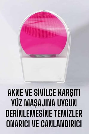 Profesyonel Yüz Temizleme Masaj Aleti Su Geçirmez Kablosuz Şarj Özellikli Kolay 